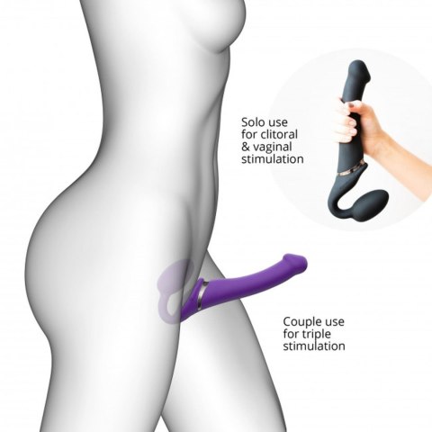 Vibrating Strap-On L Purple – Wibrujący Strap-On dla Par Vibrating Strap-On L Purple – Wibrujący Strap-On dla Par