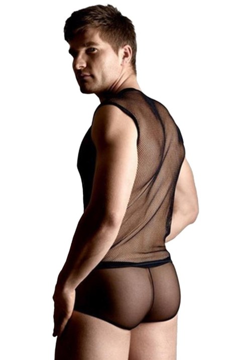 Net set - shirt and thong - black M/L Net set - shirt and thong - black M/L
