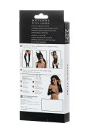 Glossy Wetlook gloves - black M Glossy Wetlook gloves - black M