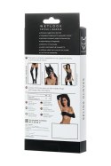 Glossy gloves SELINA - black M Glossy gloves SELINA - black M