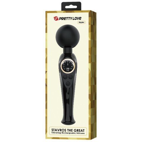 PRETTY LOVE™ Skyler Black – Potężny Masażer z 10 Funkcjami Wibracji PRETTY LOVE™ Skyler Black – Potężny Masażer z 10 Funkcjami Wibracji