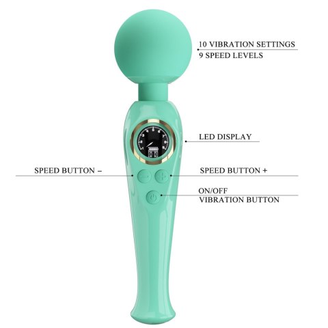 PRETTY LOVE™ Skyler Green – Potężny Masażer z 10 Trybami Wibracji PRETTY LOVE™ Skyler Green – Potężny Masażer z 10 Trybami Wibracji