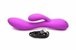 BANG! Flexible Rabbit Vibrator Dual System Fioletowy 19,5cm XR Brands