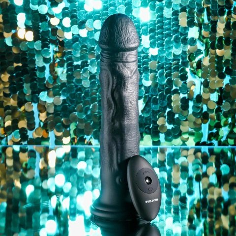 Evolved™ Black Thunder – 25 cm, Silikonowy, Wibracje + Ruchome Kulki, Z Pilotem, Wodoodporny Evolved™ Black Thunder – 25 cm, Silikonowy, Wibracje + Ruchome Kulki, Z Pilotem, Wodoodporny