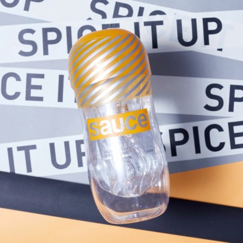 Sauce Honey Cup - Model z miękką teksturą i spiralnym kanałem 24-28mm Sauce Sauce Honey Cup - Model z miękką teksturą i spiralnym kanałem 24-28mm Sauce