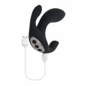 Playboy Triple Threat Black - Wielofunkcyjny wibrator trojstrefowy Playboy Playboy Triple Threat Black - Wielofunkcyjny wibrator trojstrefowy Playboy