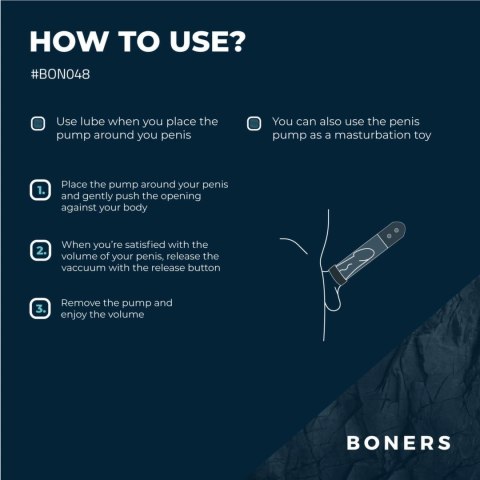 Boners Automatic Power Pump z funkcją maszyny intymnej, przezroczysta Boners Boners Automatic Power Pump z funkcją maszyny intymnej, przezroczysta Boners