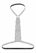 Evening Kiss Harness Bralette Strappy Black z koronką i złotymi detalami Christine