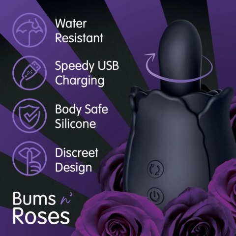 Skins Rose Buddies Bums N Roses - model wibrująco-rotacyjny, wodoodporny Creative Conceptions Skins Rose Buddies Bums N Roses - model wibrująco-rotacyjny, wodoodporny Creative Conceptions