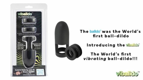 Viballdo Viballdo™ Black - System wibrujący, dłuższy, regulowany rozmiar Balldo Viballdo Viballdo™ Black - System wibrujący, dłuższy, regulowany rozmiar Balldo