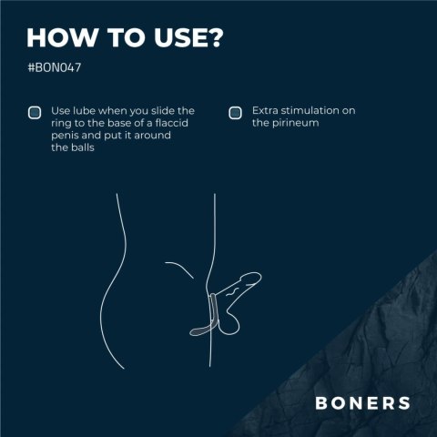 Boners Pierścień Intymny Silikonowy Elastyczny Czarny Uniwersalny Boners Boners Pierścień Intymny Silikonowy Elastyczny Czarny Uniwersalny Boners