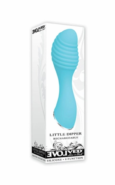 Evolved Little Dipper Aqua - kompaktowy masażer silikonowy, 8 trybow Evolved Evolved Little Dipper Aqua - kompaktowy masażer silikonowy, 8 trybow Evolved