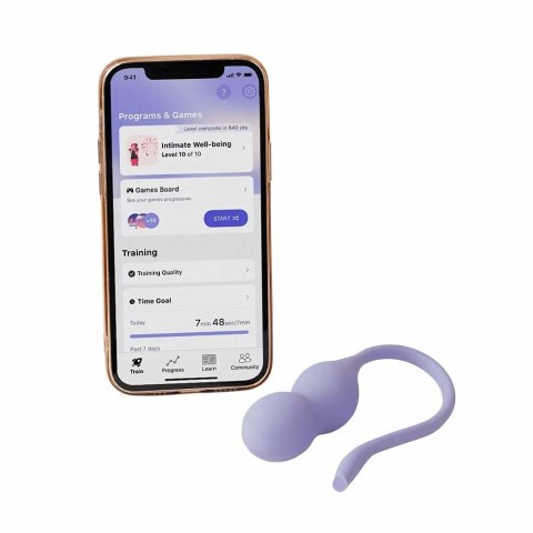 Perifit Care+ Dynamic Ćwiczenia Mięśni Kegla Bluetooth Lilac Perifit