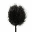 TeaseMe Duo Tickler & Whip Black 2w1 - piorka i bat do masażu 39 cm Easytoys Fetish Collection