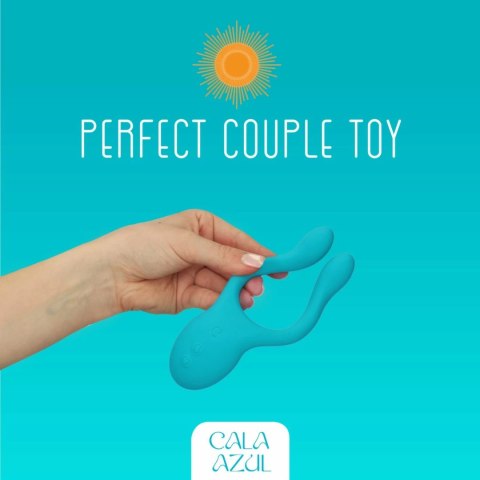Cala Azul Dani - wielofunkcyjny silikonowy masażer intymny dla par, 10 trybow Cala Azul Cala Azul Dani - wielofunkcyjny silikonowy masażer intymny dla par, 10 trybow Cala Azul