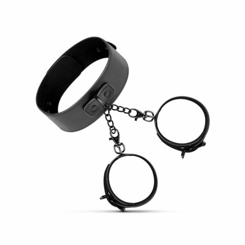 EasyToys Zestaw Obroża i Kajdanki na Nadgarstki Czarny Regulowany Bedroom Fantasies EasyToys Zestaw Obroża i Kajdanki na Nadgarstki Czarny Regulowany Bedroom Fantasies