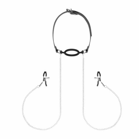 EasyToys zestaw silikonowy: pierścień ustny i regulowane klamry na ciało Bedroom Fantasies EasyToys zestaw silikonowy: pierścień ustny i regulowane klamry na ciało Bedroom Fantasies