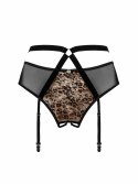 Obsessive Allunes Pas do Pończoch Regulowany Leopard Print L/XL Obsessive