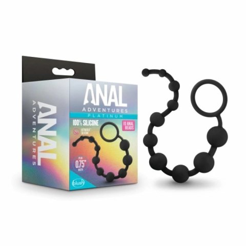Blush Novelties Anal Adventures Platinum silikonowe kulki anatomiczne Anal Adventures Blush Novelties Anal Adventures Platinum silikonowe kulki anatomiczne Anal Adventures
