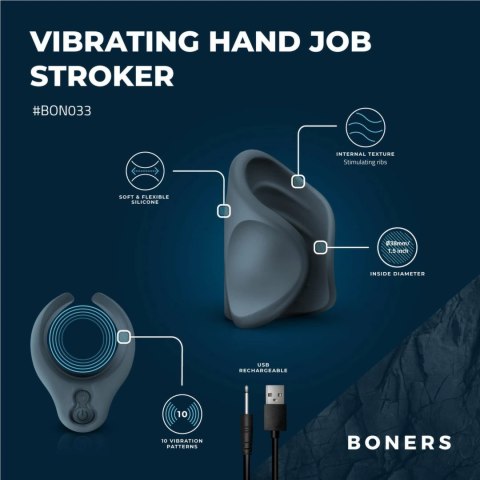 Boners Wibrująca Maszyna Intymna Silikonowa 10 Trybow USB Szara Boners Boners Wibrująca Maszyna Intymna Silikonowa 10 Trybow USB Szara Boners