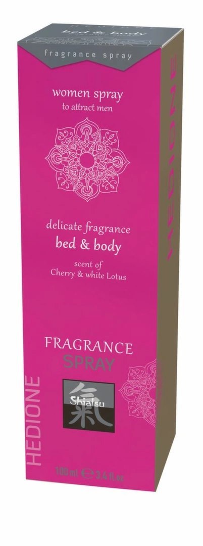 HOT Pheromone Spray Cherry & White Lotus - zapach do ciała i pościeli 60ml Shiatsu HOT Pheromone Spray Cherry & White Lotus - zapach do ciała i pościeli 60ml Shiatsu