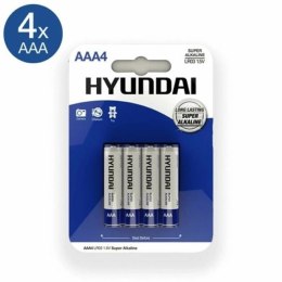 Hyundai Baterie AAA 1.5V 4 sztuki długotrwałe zasilanie alkaliczne Panasonic