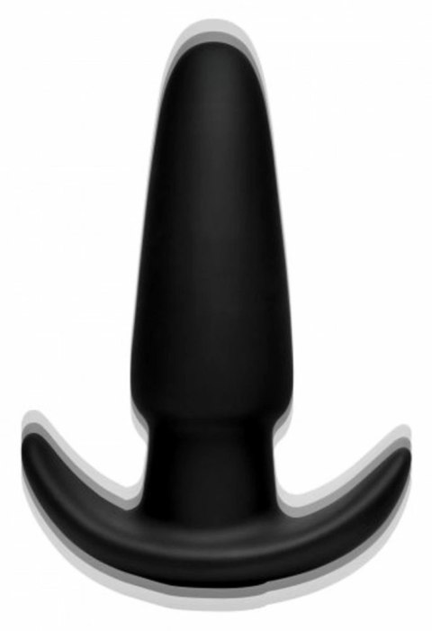XR Brands Thump-It Medium - silikonowa wtyczka z funkcją ruchu, czarna XR Brands XR Brands Thump-It Medium - silikonowa wtyczka z funkcją ruchu, czarna XR Brands