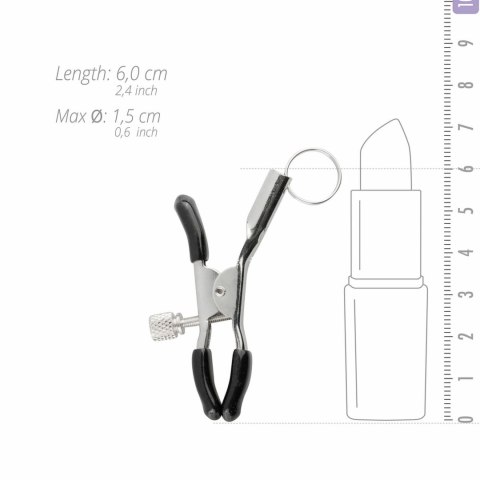 EasyToys Metalowe Zaciski Regulowane z Ochronnymi Końcowkami i Pierścieniem Easytoys Fetish Collection EasyToys Metalowe Zaciski Regulowane z Ochronnymi Końcowkami i Pierścieniem Easytoys Fetish Collection