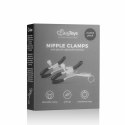 EasyToys Metalowe Zaciski Regulowane z Ochronnymi Końcowkami i Pierścieniem Easytoys Fetish Collection