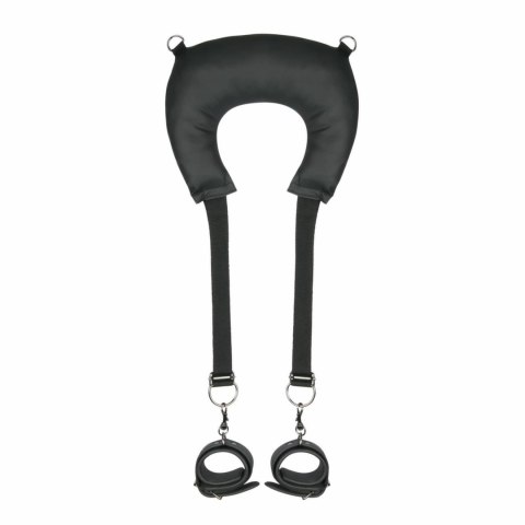 EasyToys System podtrzymujący z poduszką i regulowanymi paskami czarny Easytoys Fetish Collection