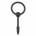 Sinner Gear Small - silikonowa sonda intymna z pierścieniem, czarna Sinner Gear