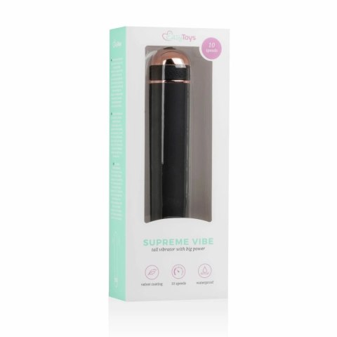 Supreme Vibe Black - elegancki model z 10 trybami wibracji, kompaktowy Easytoys Vibe Collection Supreme Vibe Black - elegancki model z 10 trybami wibracji, kompaktowy Easytoys Vibe Collection