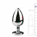 Diogol Aluminium Plug z Kryształem Silver Large 8,5 cm Easytoys Anal Collection