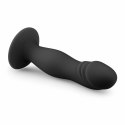 EasyToys Czarna Sonda Anatomiczna Silikonowa z Przyssawką 19 cm Easytoys Anal Collection