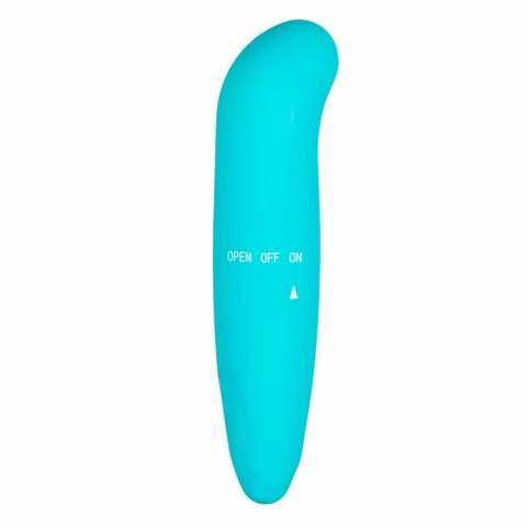 EasyToys Mini Wibrator Punktowy G z Zakrzywioną Końcowką Turkusowy Easytoys Mini Vibe Collection