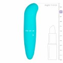 EasyToys Mini Wibrator Punktowy G z Zakrzywioną Końcowką Turkusowy Easytoys Mini Vibe Collection