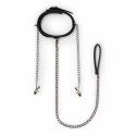 EasyToys Skorzany Kołnierz Regulowany z Łańcuszkami Metalowymi 45 cm Easytoys Fetish Collection