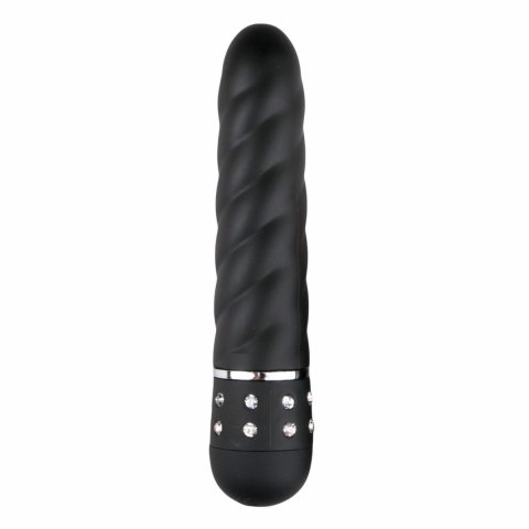 Love Diamond Black - Kompaktowy masażer z regulacją wibracji Easytoys Mini Vibe Collection