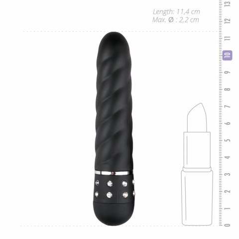 Love Diamond Black - Kompaktowy masażer z regulacją wibracji Easytoys Mini Vibe Collection Love Diamond Black - Kompaktowy masażer z regulacją wibracji Easytoys Mini Vibe Collection