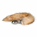 Sinner Gear Aluminium Plug z Puszystym Ogonem Lisim Szary 40 cm Easytoys Fetish Collection