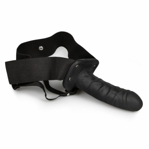 Size Matters Hollow Silicone System z Regulowanymi Pasami Czarny 15 cm XR Brands Size Matters Hollow Silicone System z Regulowanymi Pasami Czarny 15 cm XR Brands