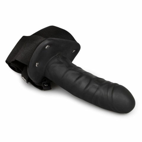 Size Matters Hollow Silicone System z Regulowanymi Pasami Czarny 15 cm XR Brands Size Matters Hollow Silicone System z Regulowanymi Pasami Czarny 15 cm XR Brands