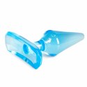 TOYZ4LOVERS Anal Plug Motyl Transparentny Niebieski 7 cm TPE z Przyssawką Easytoys Online Only