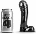 All Black Model 15 cm - Czarny element intymny, gładka powierzchnia ALL BLACK