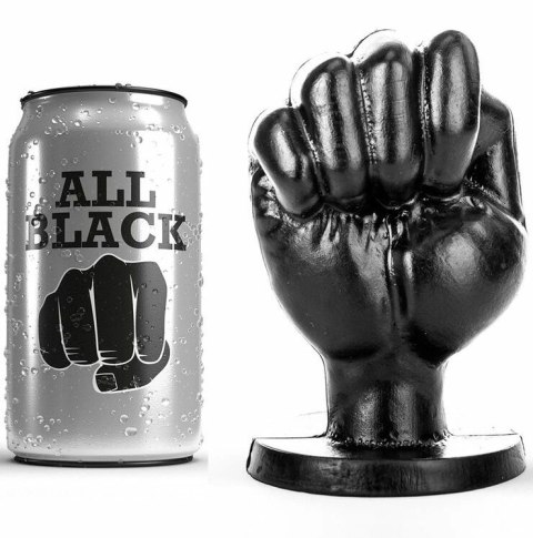 All Black Model 220441 Czarna Anatomiczna Nakładka 13 cm PVC ALL BLACK