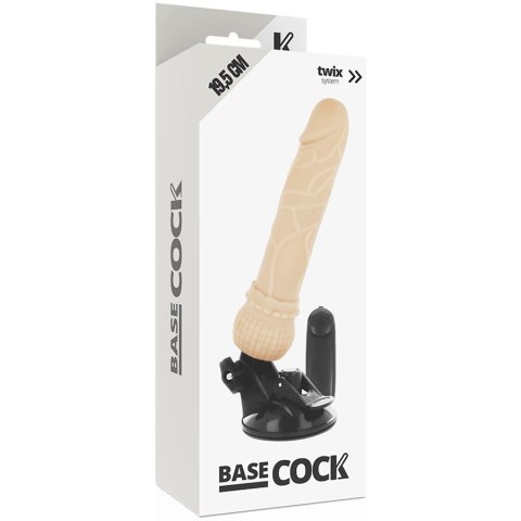 BASECOCK Wibrator model pilot zdalny 19,5x4 cm elastyczny TPE BASECOCK BASECOCK Wibrator model pilot zdalny 19,5x4 cm elastyczny TPE BASECOCK