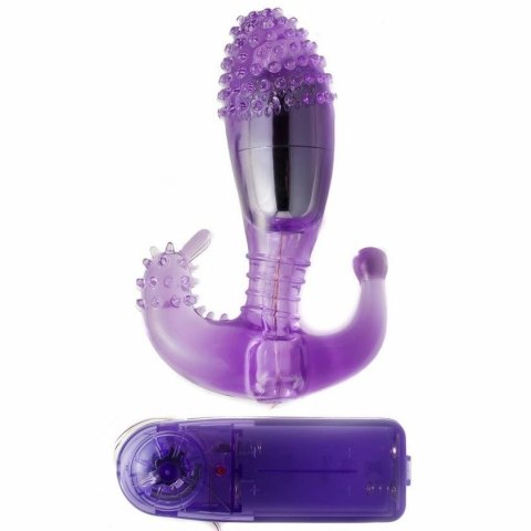 Baile Ripple Liliowy - wielofunkcyjny stymulator z wibracjami, silikon BAILE Baile Ripple Liliowy - wielofunkcyjny stymulator z wibracjami, silikon BAILE