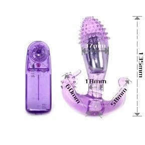 Baile Ripple Liliowy - wielofunkcyjny stymulator z wibracjami, silikon BAILE Baile Ripple Liliowy - wielofunkcyjny stymulator z wibracjami, silikon BAILE