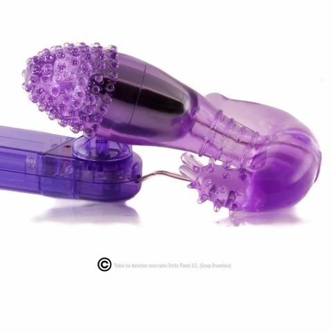 Baile Ripple Liliowy - wielofunkcyjny stymulator z wibracjami, silikon BAILE Baile Ripple Liliowy - wielofunkcyjny stymulator z wibracjami, silikon BAILE