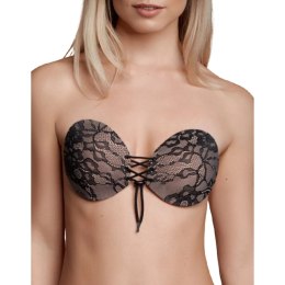 Bye Bra Round Lace-it D - Samoprzylepny biustonosz z haftem, bez ramiączek BYE BRA - BRAS